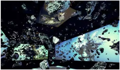 图三：我的宇宙，2011年，尺寸：可变，不锈钢、六角度视频.png